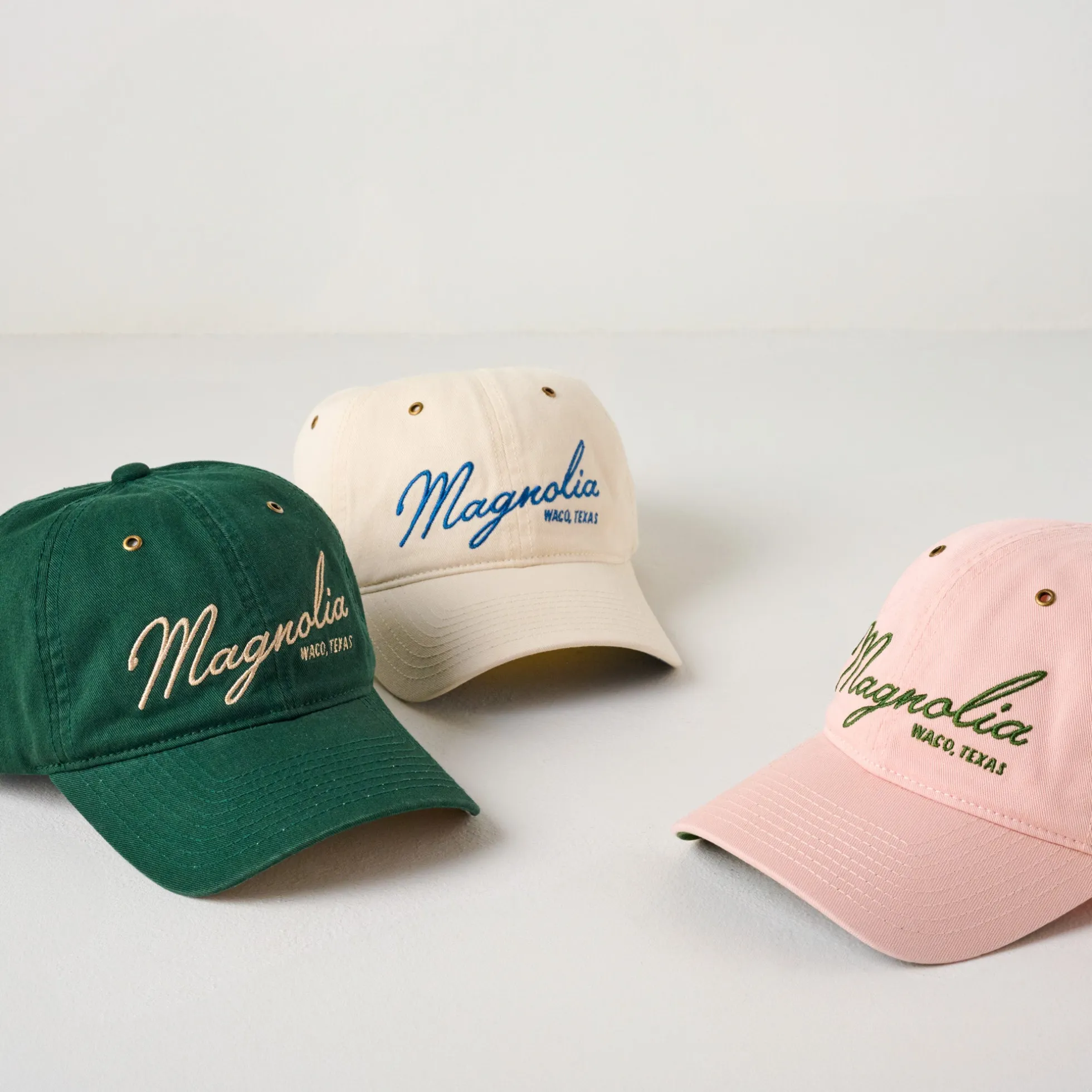 Magnolia Embroidered Script Blush Hat