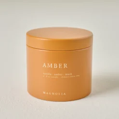 Magnolia Gathered and Amber Candle Tin Bundle