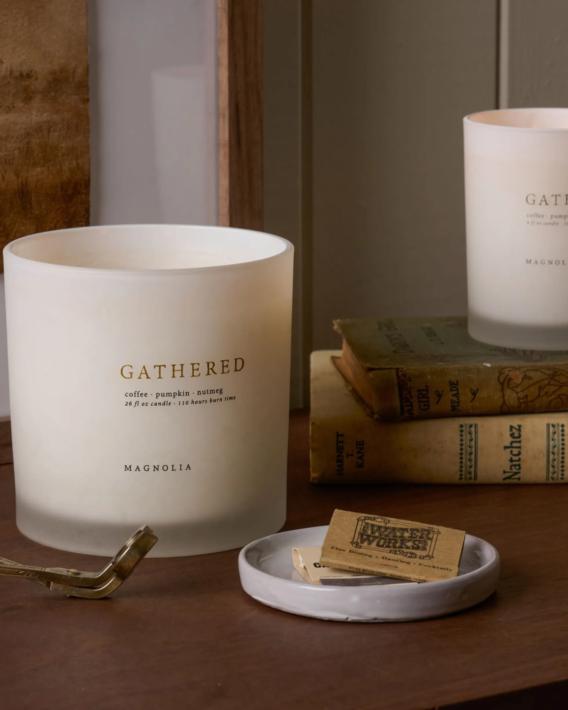 Magnolia Gathered Candle