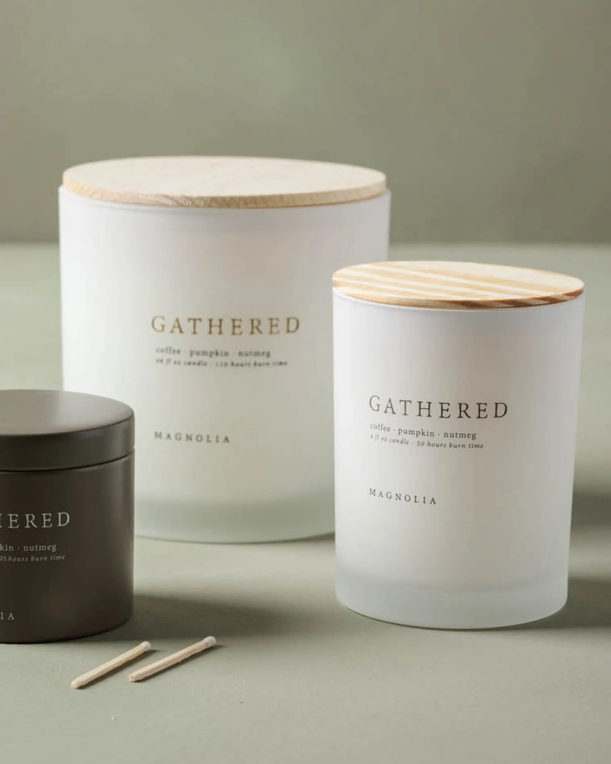 Magnolia Gathered Candle