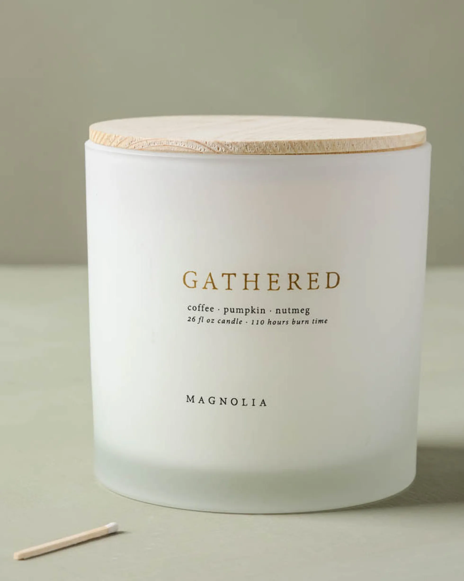 Magnolia Gathered Candle