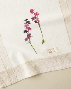 Magnolia Larkspur Garden Tea Towel