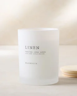 Magnolia Linen Candle