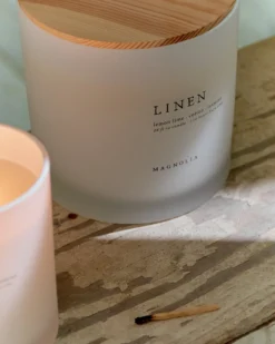 Magnolia Linen Candle