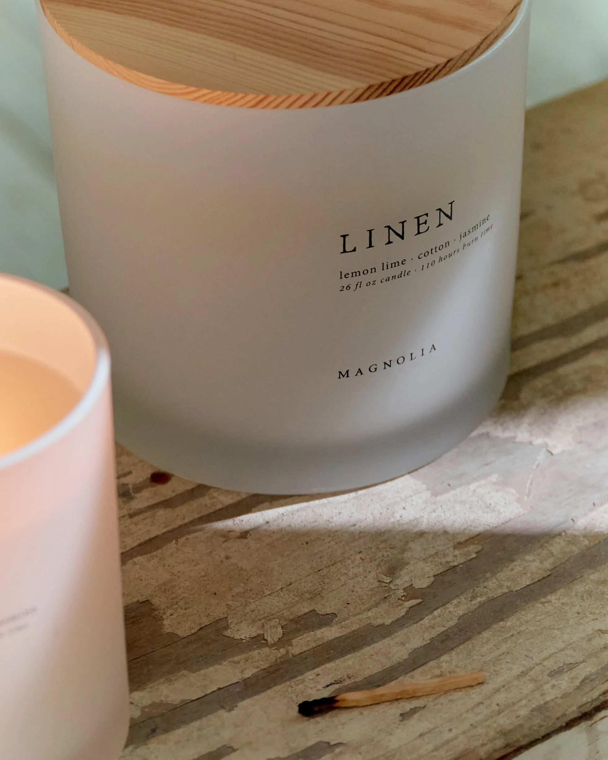 Magnolia Linen Candle