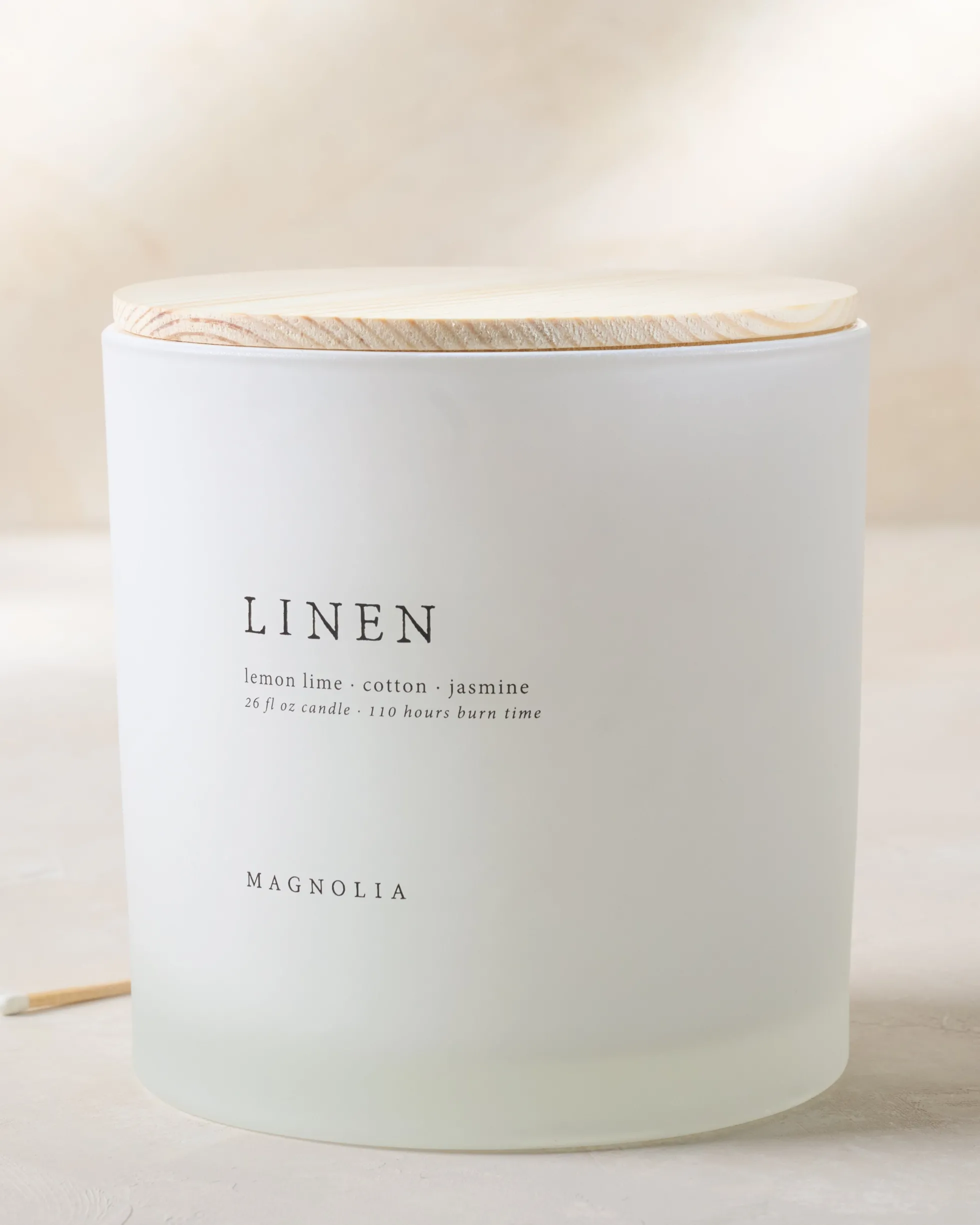 Magnolia Linen Candle