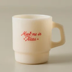Magnolia Meet Me in Texas Beige Milk Glass Mug