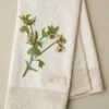 Magnolia Molly's White Garden Tea Towel