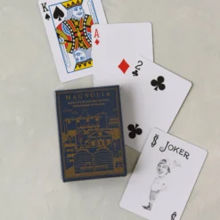 Magnolia Navy Playing Cards