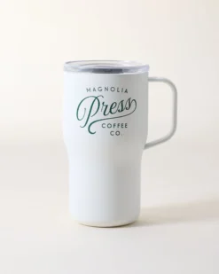 MAGNOLIA PRESS 16 OZ STAINLESS STEEL WHITE ROAM