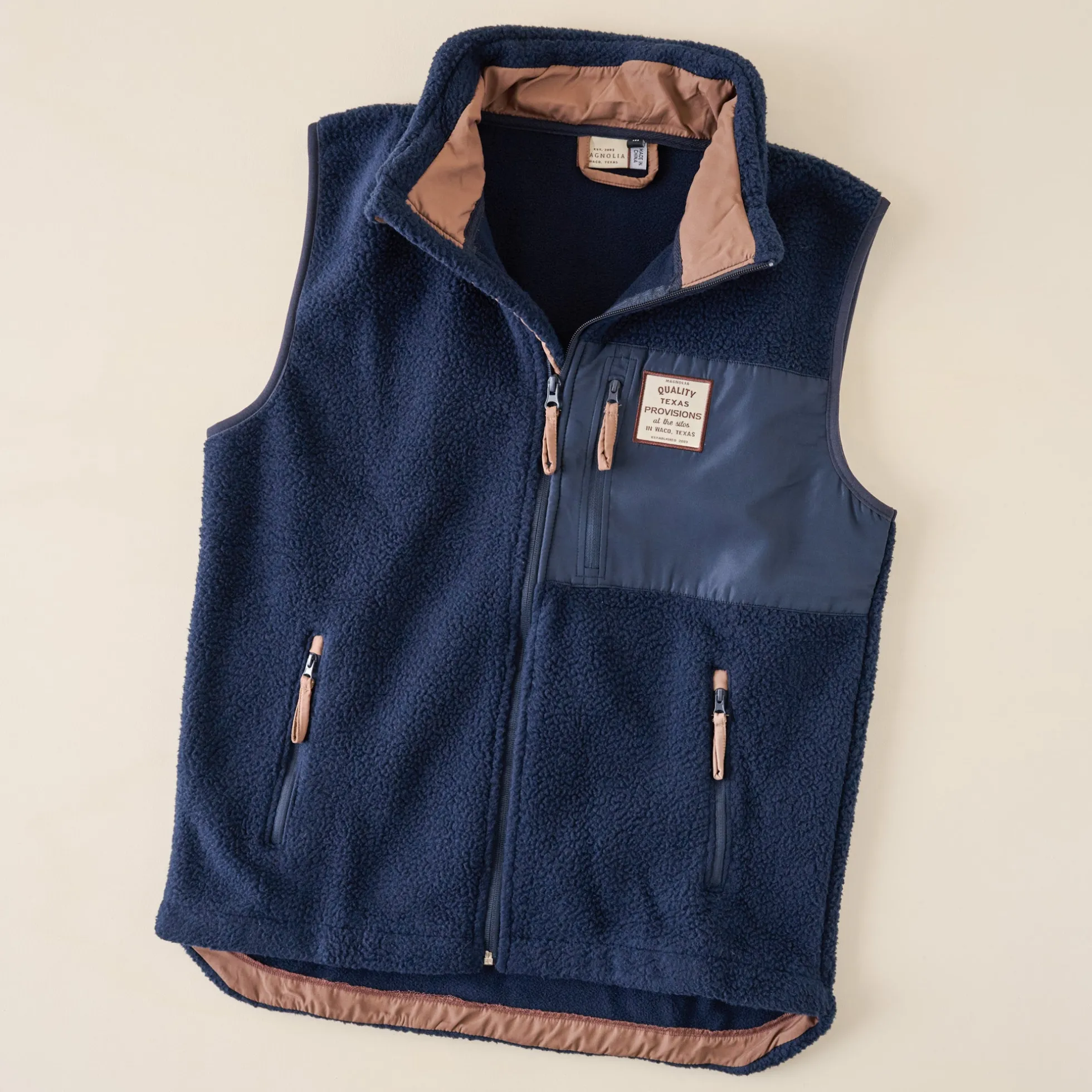 Magnolia Provisions Navy Fleece Vest