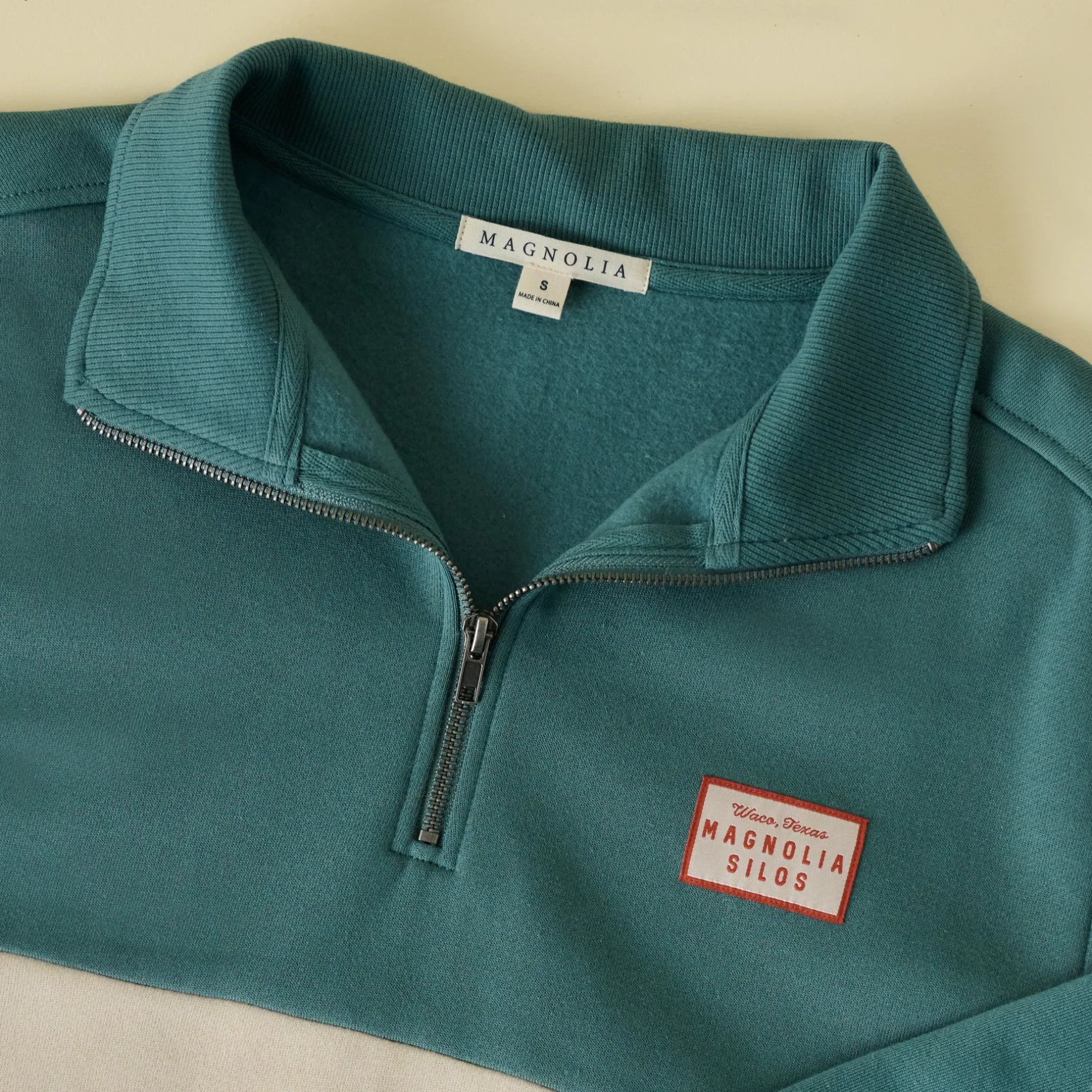 Magnolia Quarter Zip Colorblock Sweatshirt