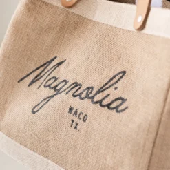 Magnolia Script Market Tote