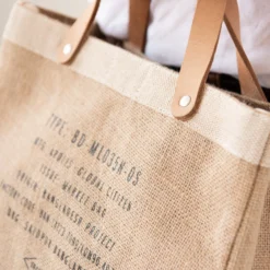 Magnolia Script Market Tote