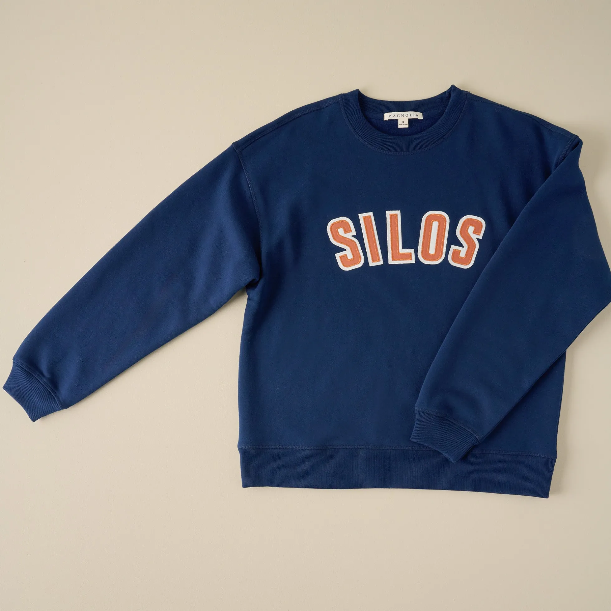 Magnolia Silos Navy Sierra Applique Sweatshirt