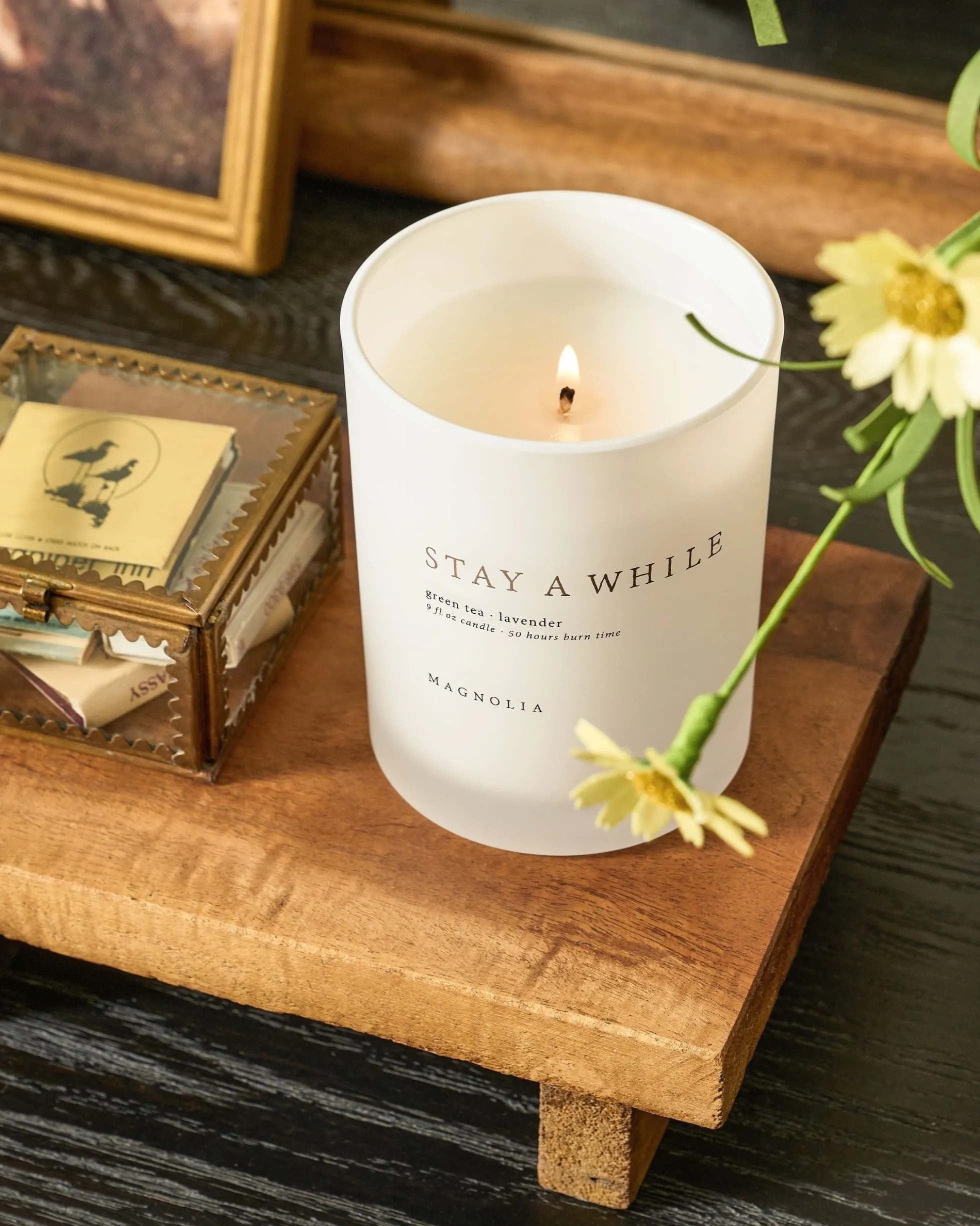 Magnolia Stay a While Candle