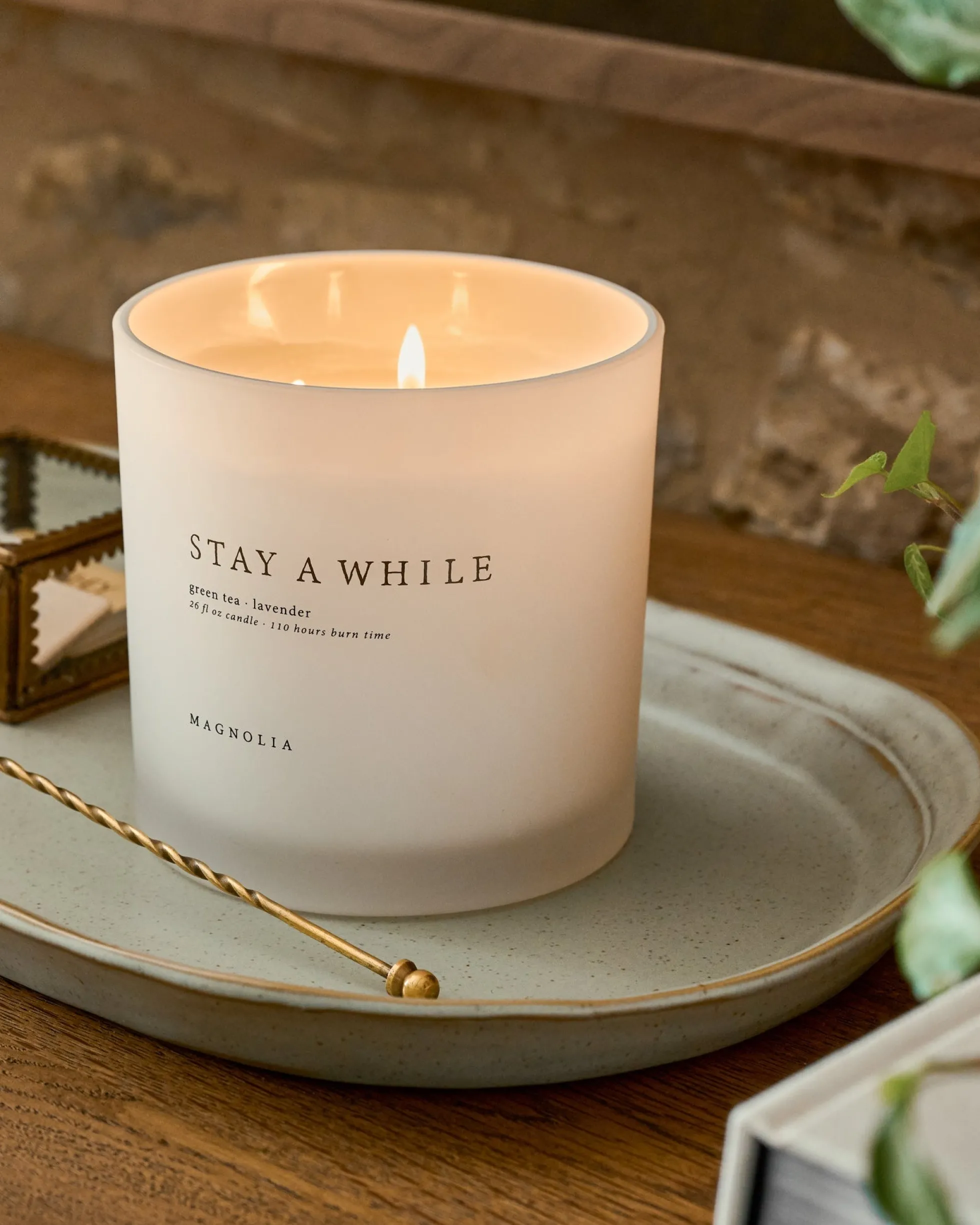 Magnolia Stay a While Candle