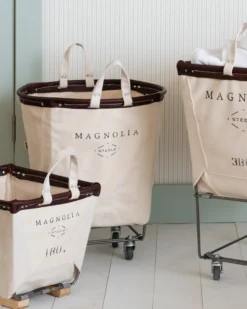 Magnolia Steele Canvas Small Basket - 1 BU