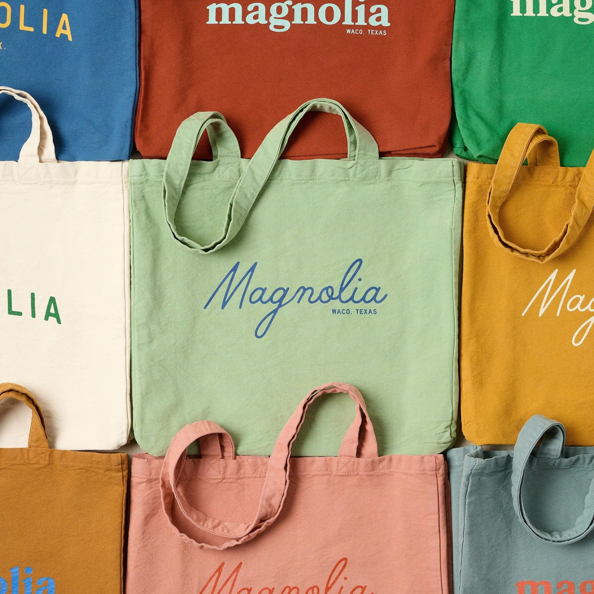 Magnolia Sunset Script Tote