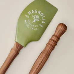 Magnolia Turned Handle Flower Spatula Bundle