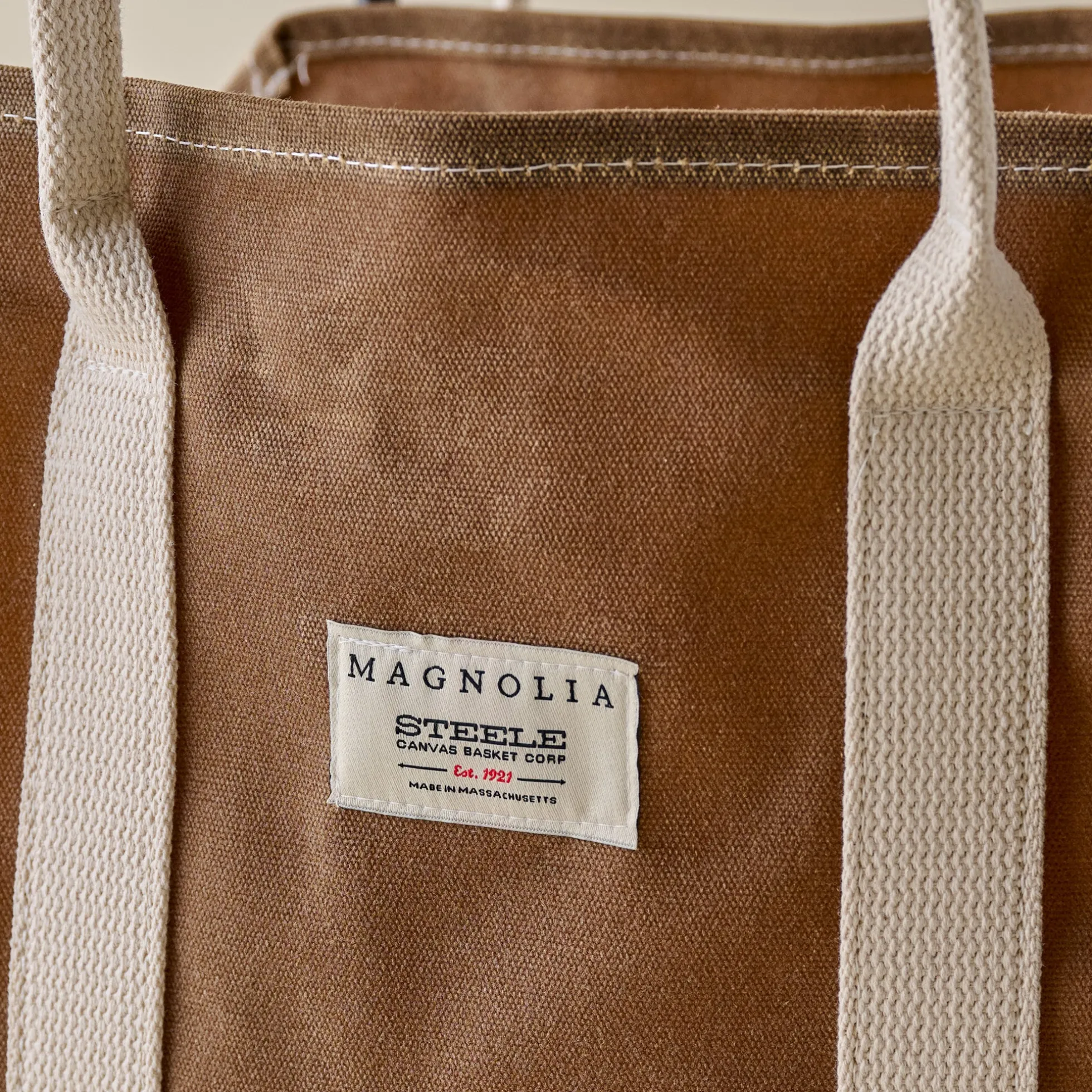 Magnolia Waxed Canvas Log Holder + Frame