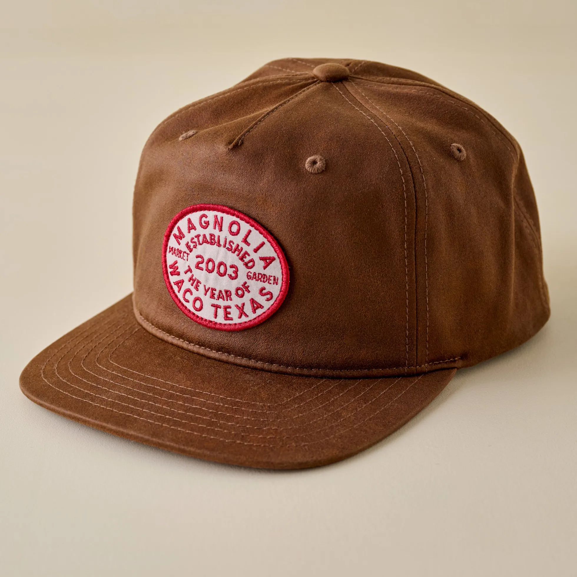 Magnolia Waxed Canvas Patch 5-Panel Hat