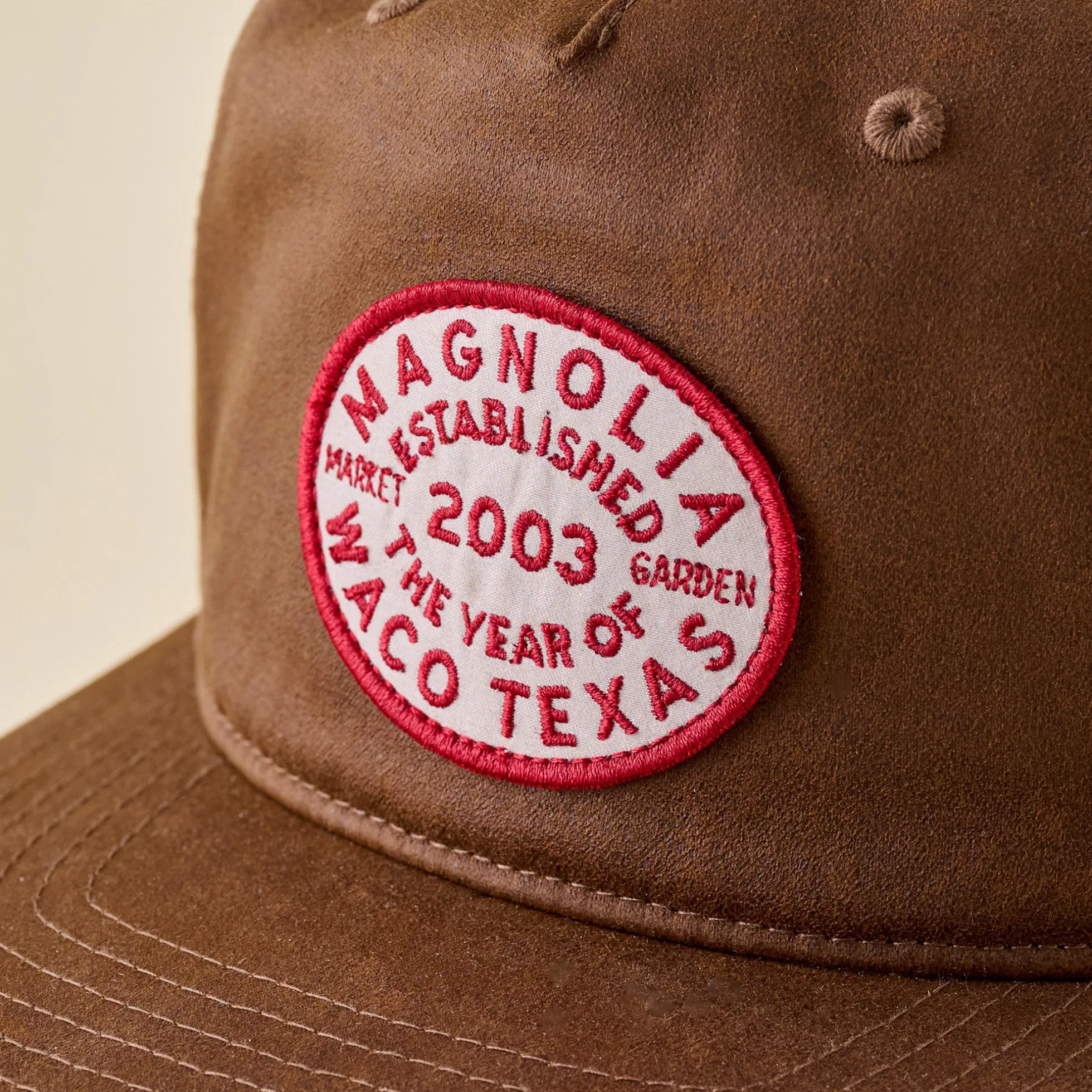 Magnolia Waxed Canvas Patch 5-Panel Hat
