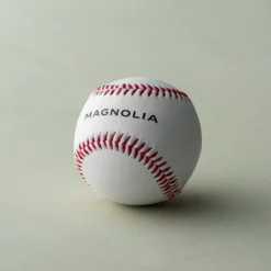 Magnolia White Leather Baseball