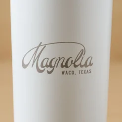 Magnolia White 24oz Cold Tumbler with Straw
