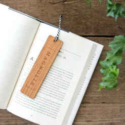 Magnolia Wooden Bookmark
