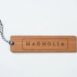 Magnolia Wooden Bookmark