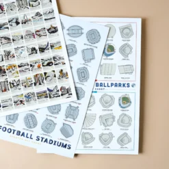 Major League Ballpark Scratch-Off Chart