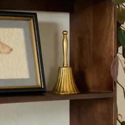 Marie Fluted Brass Bell