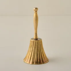 Marie Fluted Brass Bell