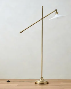Marjorie Milk Glass Floor Lamp