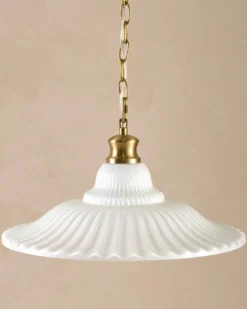 Marjorie Milk Glass Pendant (9"-16.5")