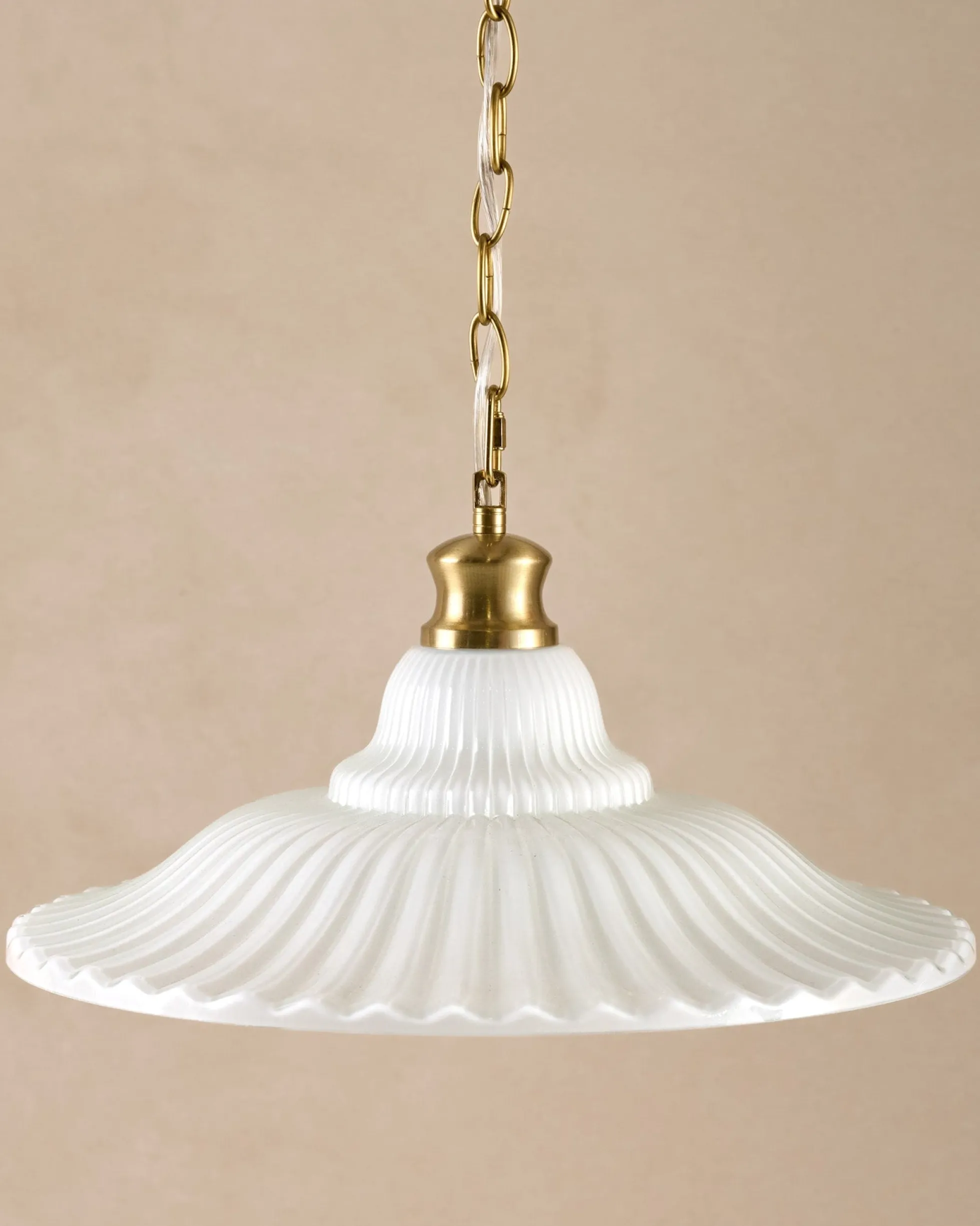 Marjorie Milk Glass Pendant (9"-16.5")