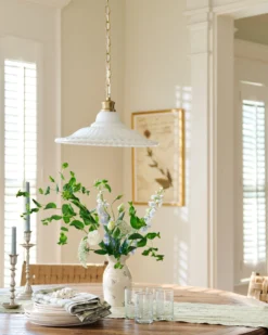 Marjorie Milk Glass Pendant (9"-16.5")
