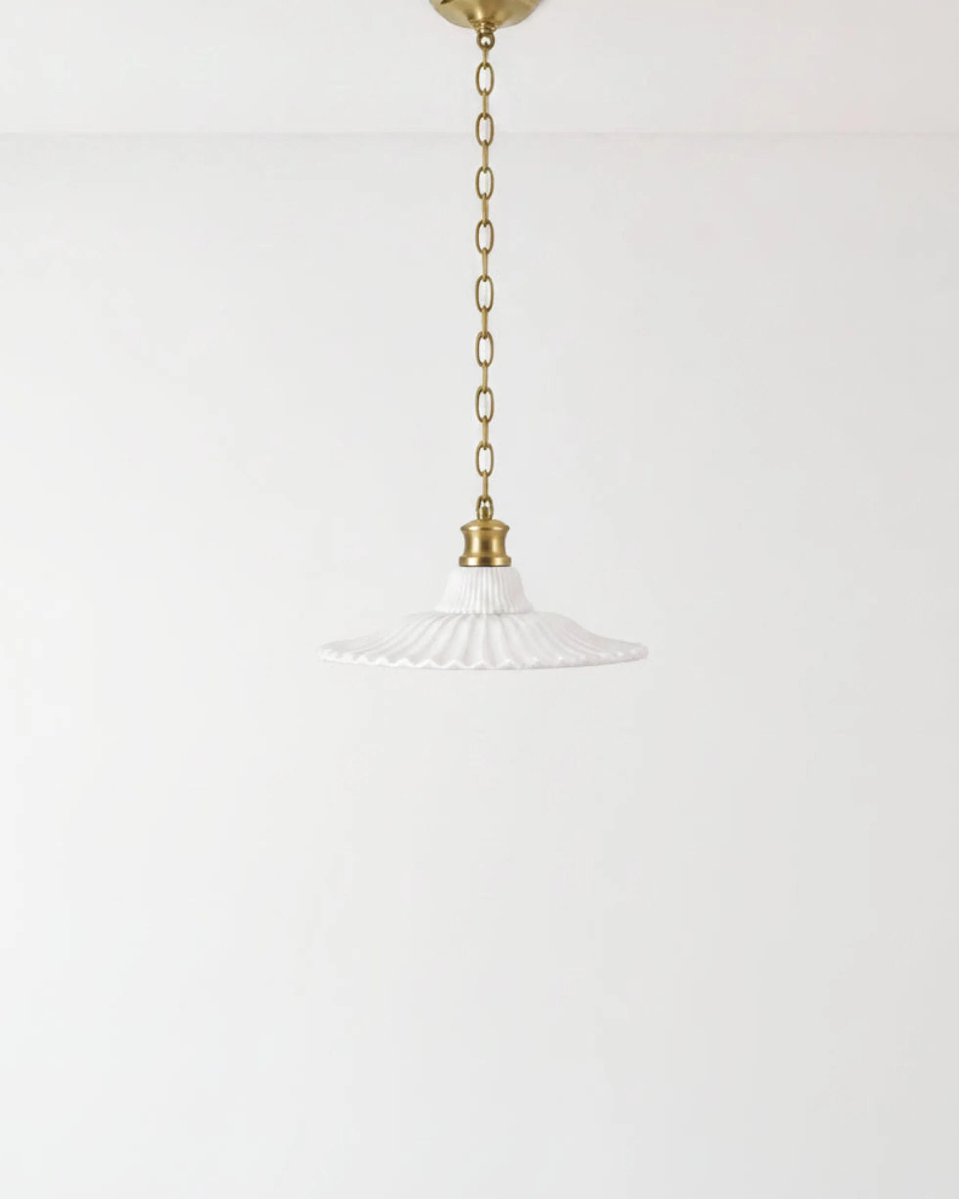 Marjorie Milk Glass Pendant (9"-16.5")