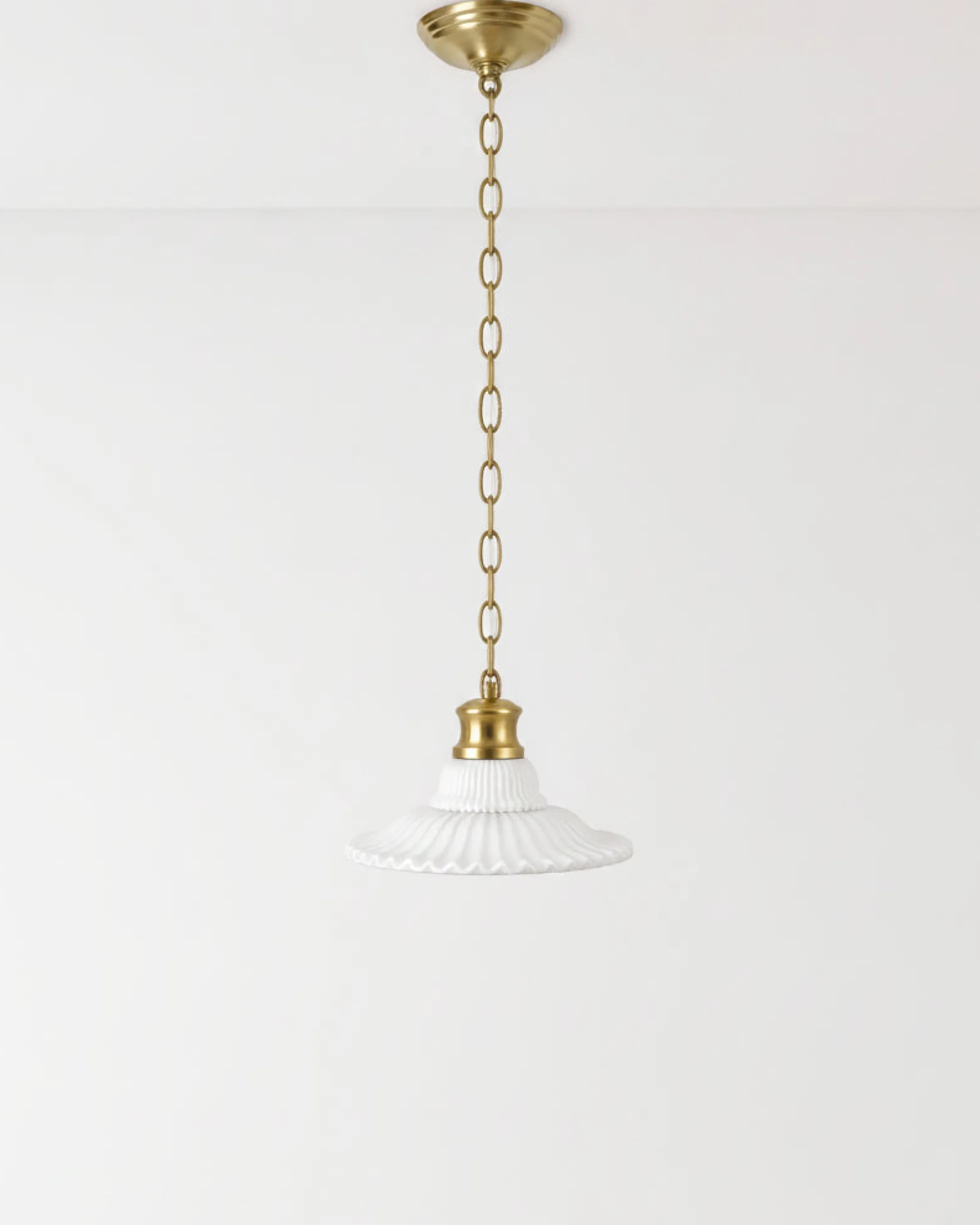 Marjorie Milk Glass Pendant (9"-16.5")