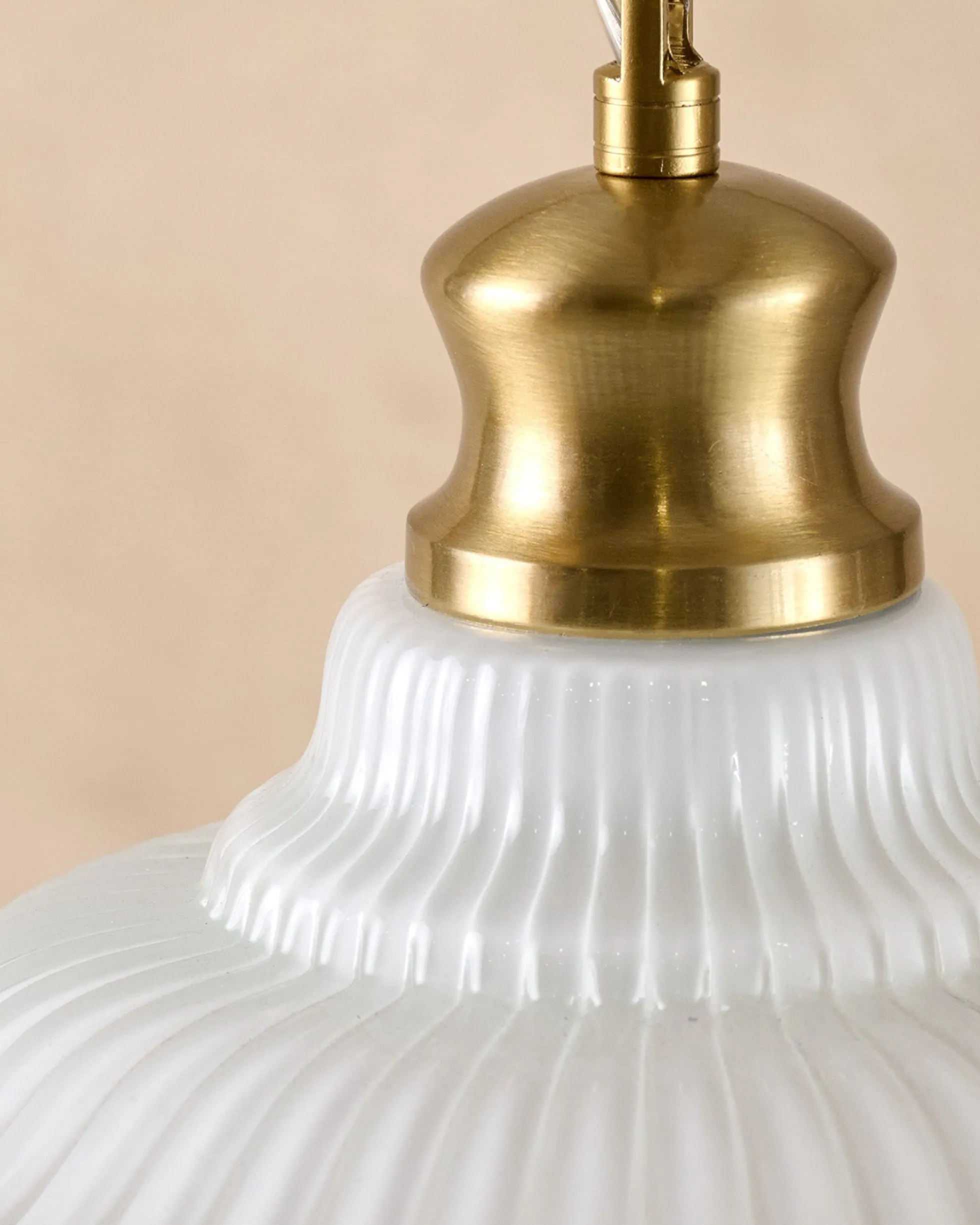 Marjorie Milk Glass Pendant (9"-16.5")