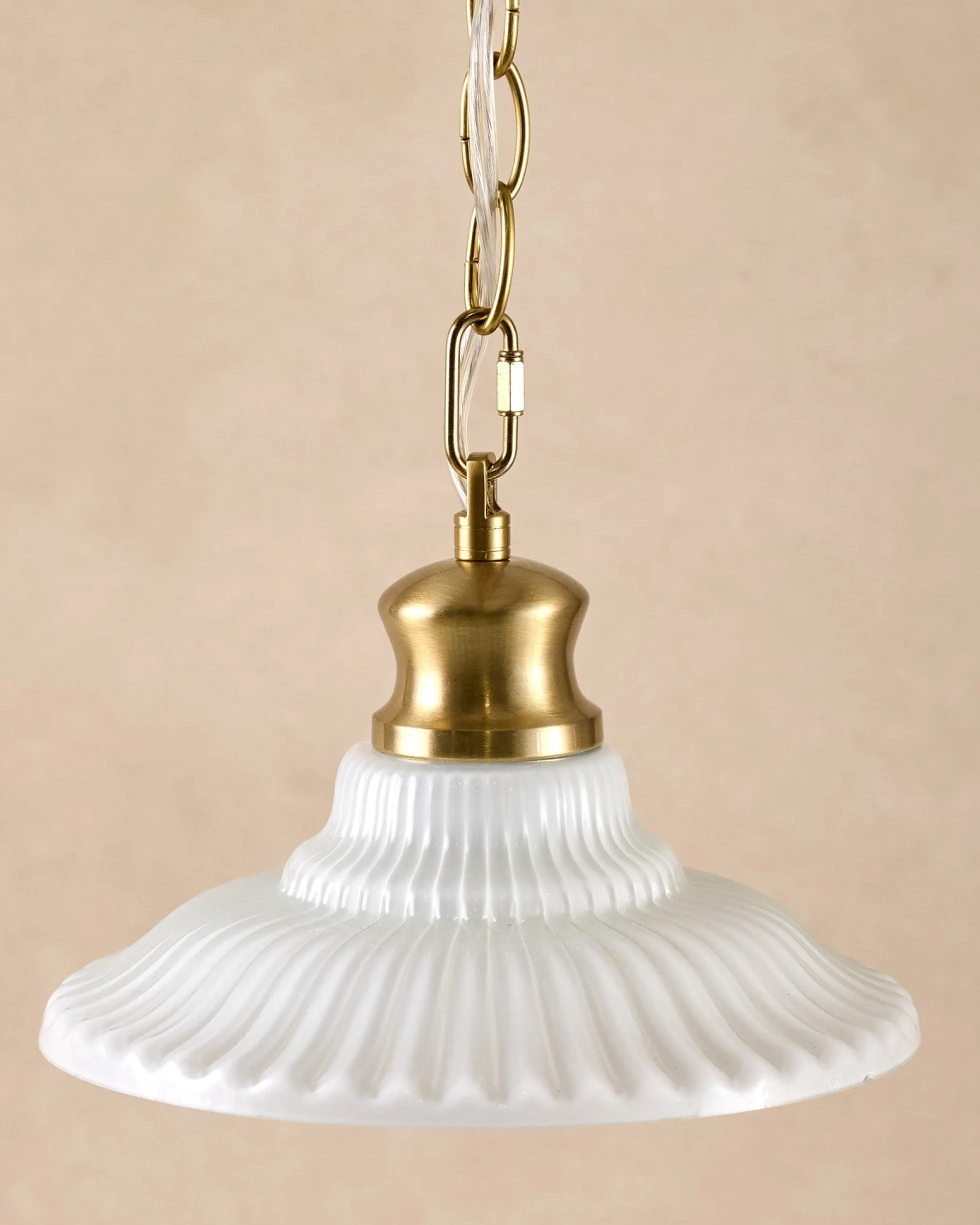 Marjorie Milk Glass Pendant (9"-16.5")