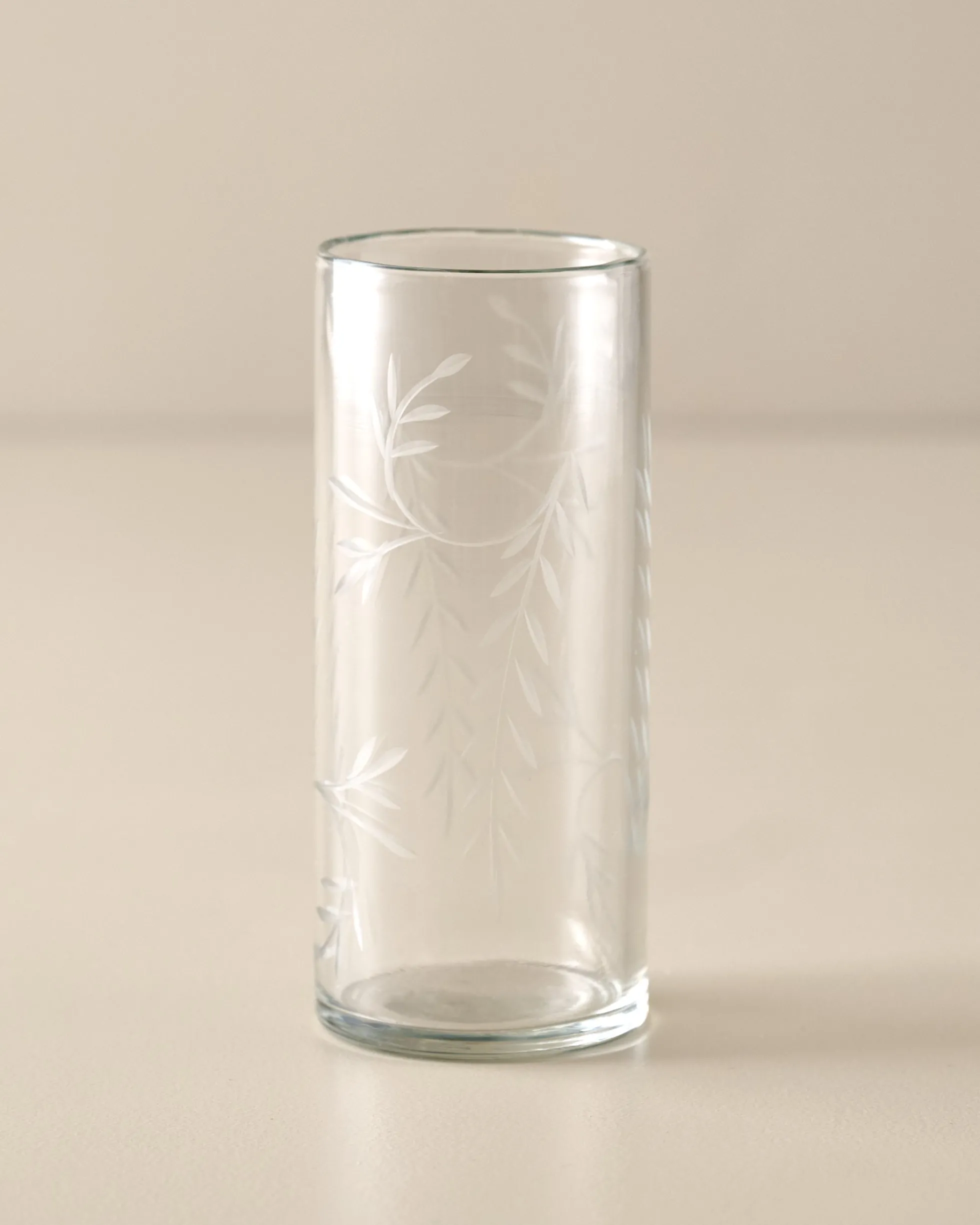 Marlowe Etched Glass Tumbler