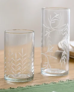 Marlowe Etched Glass Tumbler