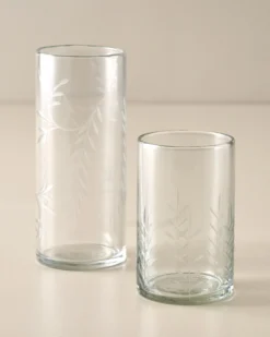 Marlowe Etched Glass Tumbler