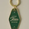 Meet Me in Texas Enamel Hotel Keytag Keychain