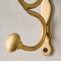 Mia Antiqued Brass Wall Hook