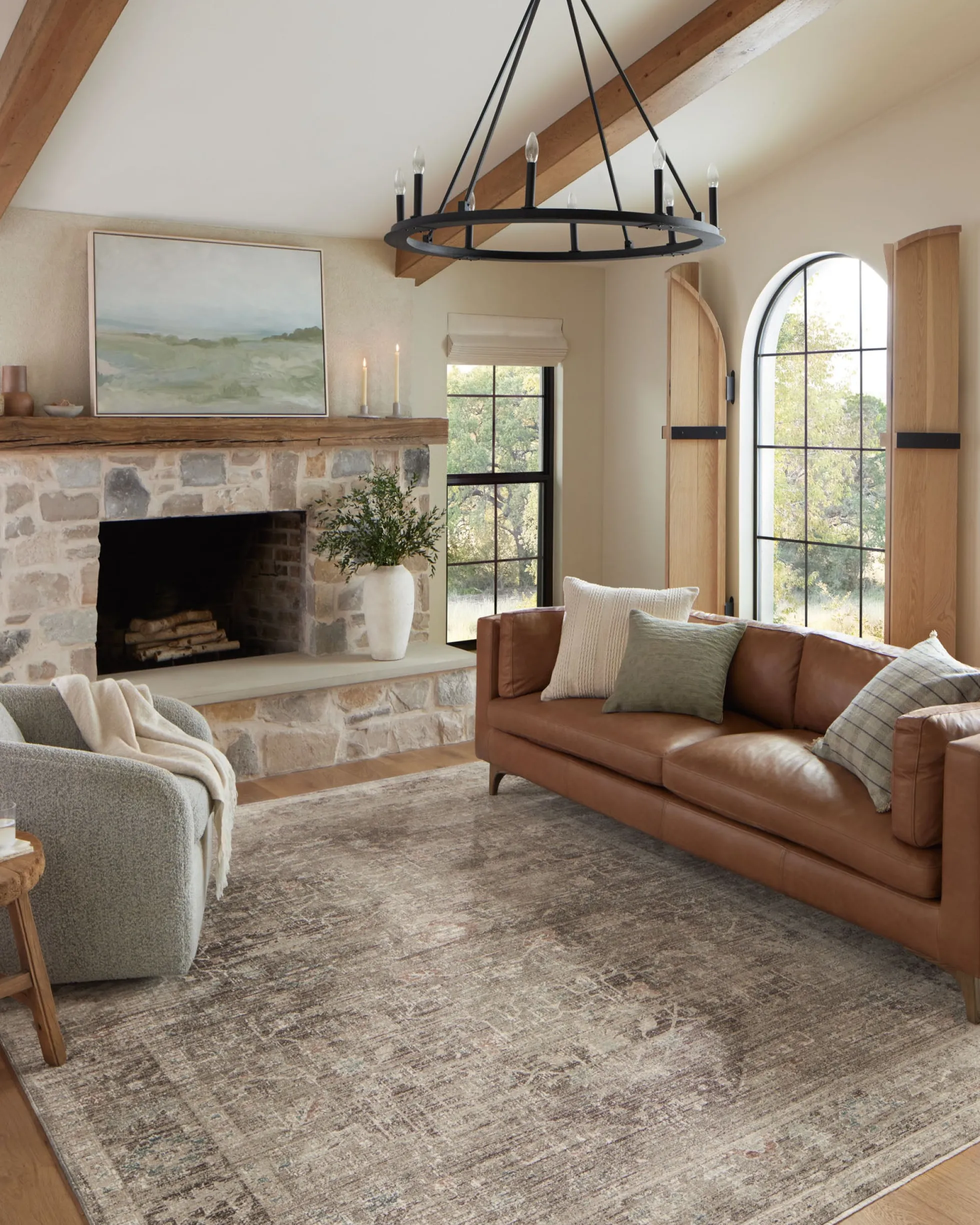 Millie Charcoal Dove Rug