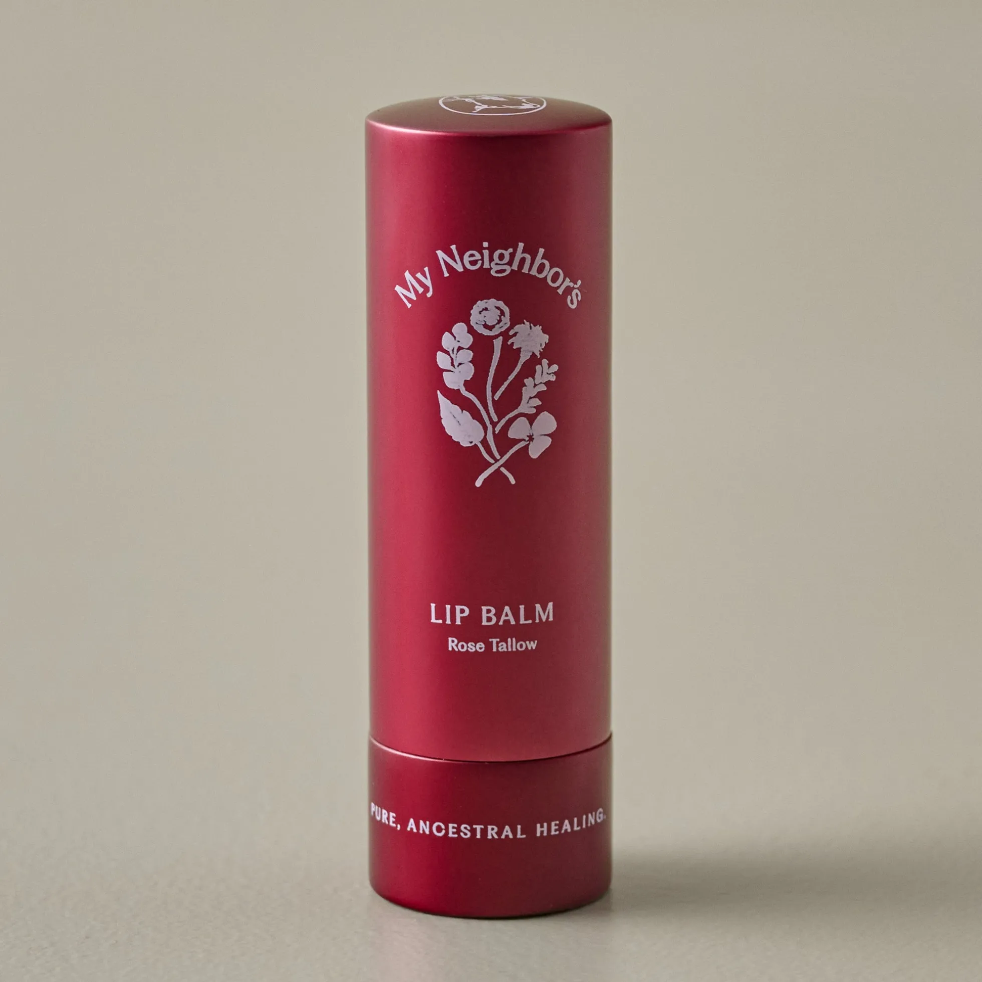 My Neighbor's Tallow Tinted Rose Lip Balm
