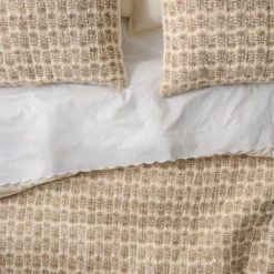 Natural Flora Block Print Quilt + Sham Set (King)